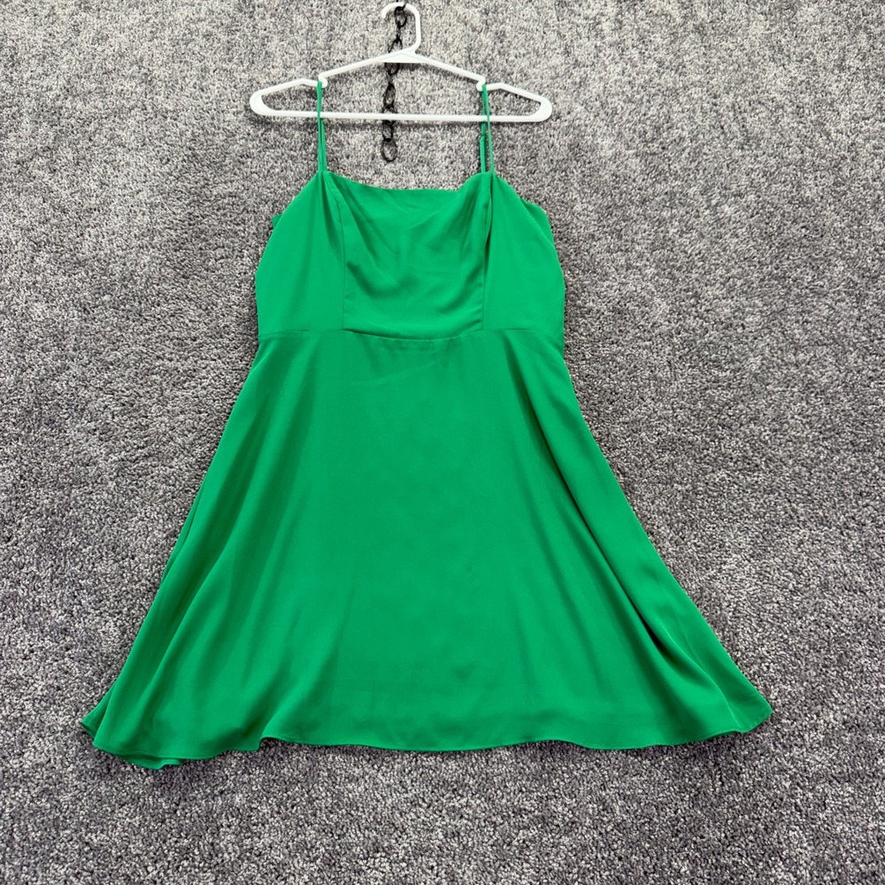 Socialite Mini Dress Womens M Green Fit & Flare